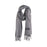 Kiwi Silver - Scarf 100% Wool - Grey Stripes