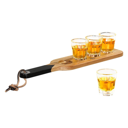 Gentlemen's Hardware: Serving Paddle & Shot Glasses