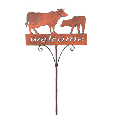 Garden Stake - Cows Welcome