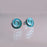 Wildside XP56 - Sterling Silver Enamel Koru Stud Earrings