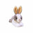 Aurora: Mini Flopsies Baby Bunny - Grey/White 20cm