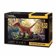 CubicFun 3D Puzzle - National Geographic Velociraptor