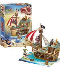 CubicFun 3D Puzzle - Pirate Treasure Ship