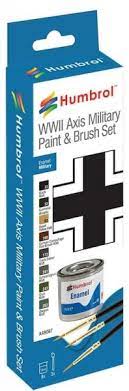 Humbrol Enamel Paint & Brush Set - WWII Axis Military