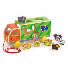 Viga - Pull Along Shape Sorter - Animal Truck