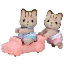 Sylvanian Families - Striped Cat Twins