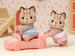 Sylvanian Families - Striped Cat Twins