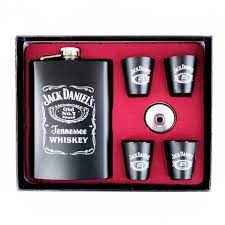 Hip Flask Set Jack Daniels