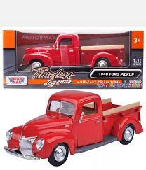 MotorMax Timeless Legends 1:24 - 1940 Ford Pickup Red