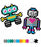 Fat Brain - Jixelz Roving Robots 700pc