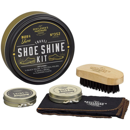 Gentlemen's Hardware: Travel Shoe Shine Kit