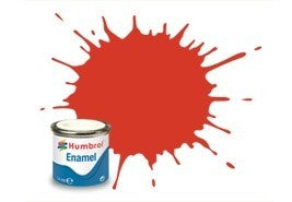 Humbrol 14ml Enamel Paint Satin - #174 Signal Red