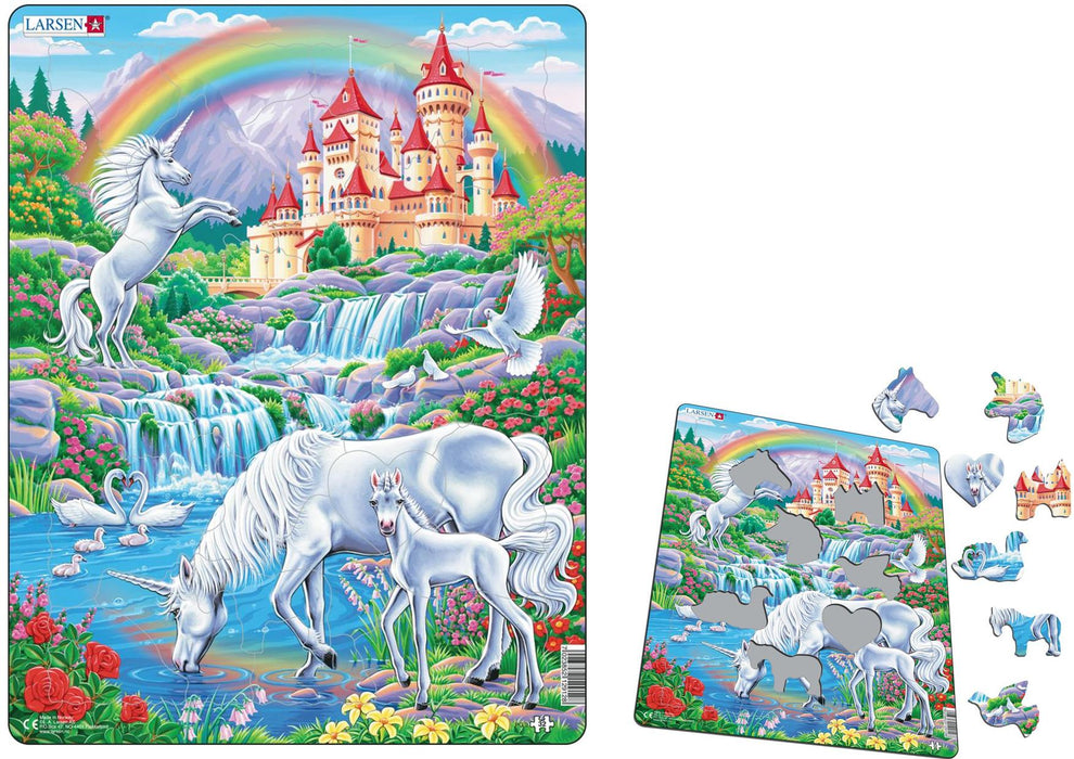 Larsen Puzzle - Unicorns Under the Rainbow