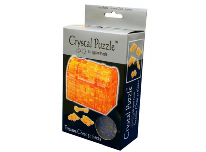 Crystal Puzzle - Treasure Chest Gold