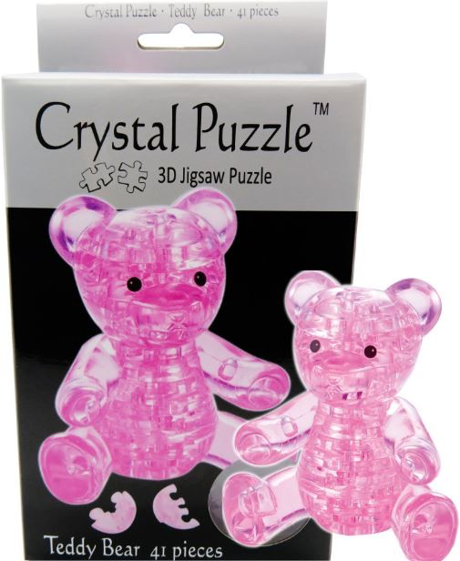 Crystal Puzzle - Teddy Bear Pink