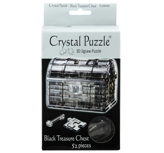 Crystal Puzzle - Treasure Chest Black