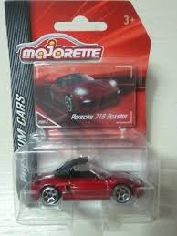 Majorette Premium Cars - Porsche 718 Boxster Maroon