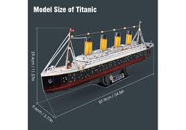 CubicFun 3D Puzzle - Titanic with LED Lights (Large)