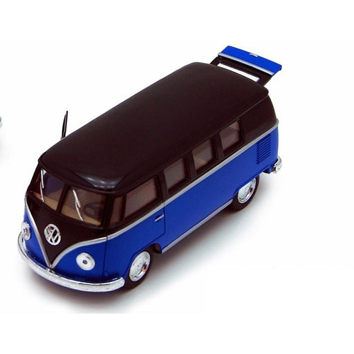 Kinsmart - 1962 Volkswagen Classical Bus (Blue with black roof)