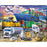 Larsen Puzzle - Busy Cargo Hub with Ships, Trucks, Trains and Planes