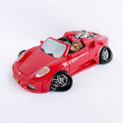Money Box: Red Sports Car