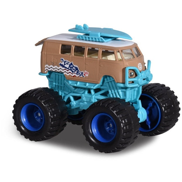 Majorette: Monster Rockerz - VW T1 Surf Bus Blue/Beige