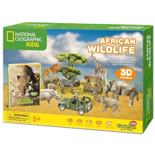 CubicFun 3D Puzzle - National Geographic Kids African Wildlife