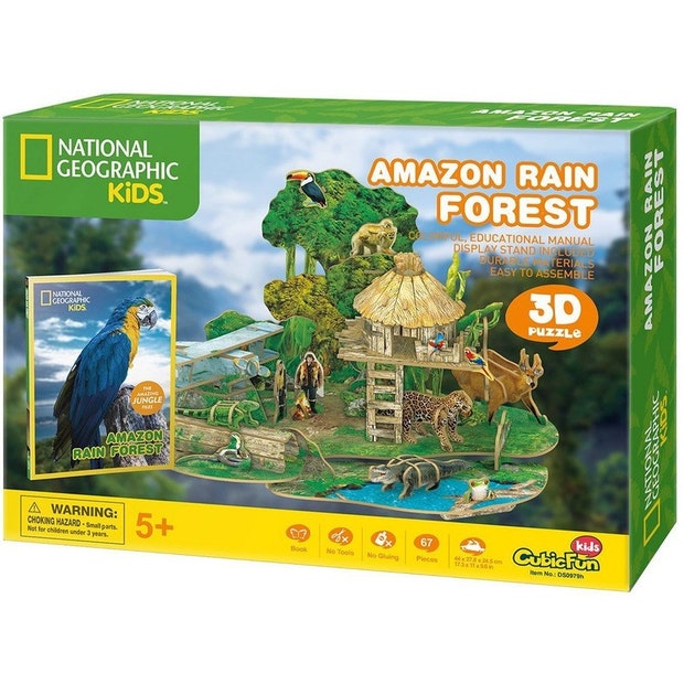 CubicFun 3D Puzzle - National Geographic Kids Amazon Rain Forest