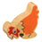 Lanka Kade: Wooden Animals - Orange Hen