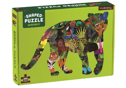 Mudpuppy - 300pc Shaped Scene Puzzle - Rainforest