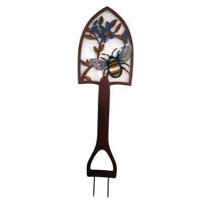 Garden Stake - Bee in Spade