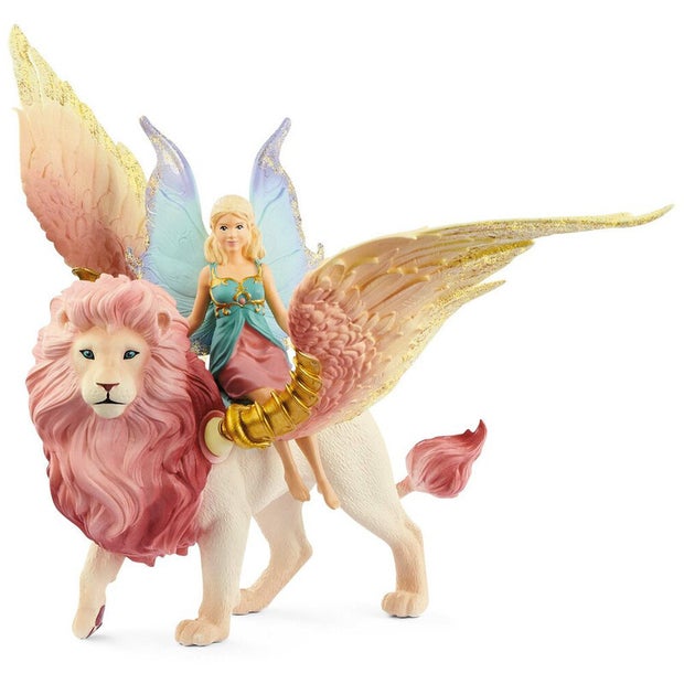 Schleich - Fairy in Flight on Winged Lion