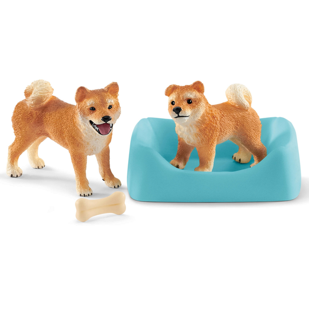 Schleich - Shiba Inu Mother and Puppy