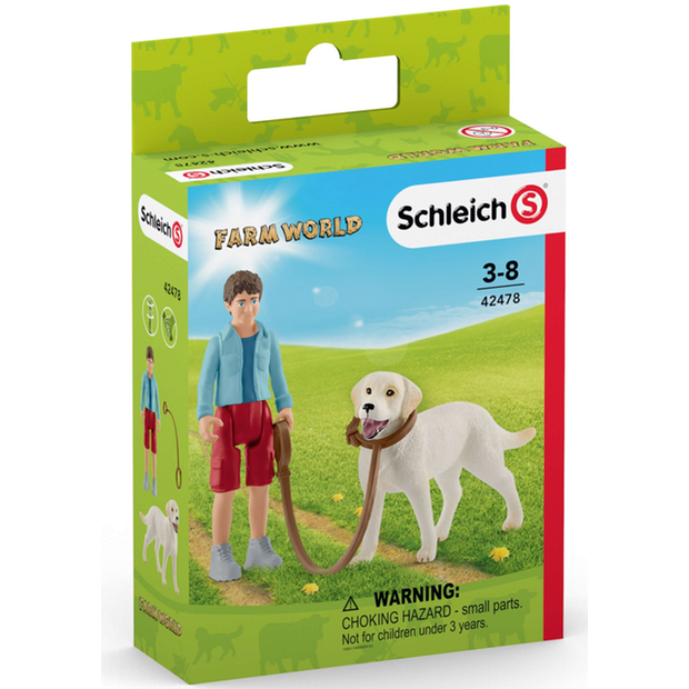 Schleich - Walking with Labrador Retriever