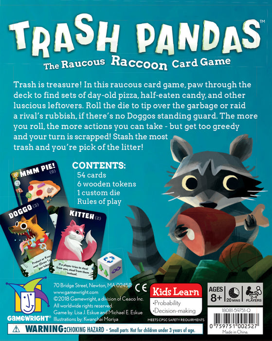 Gamewright: Trash Pandas Card Game